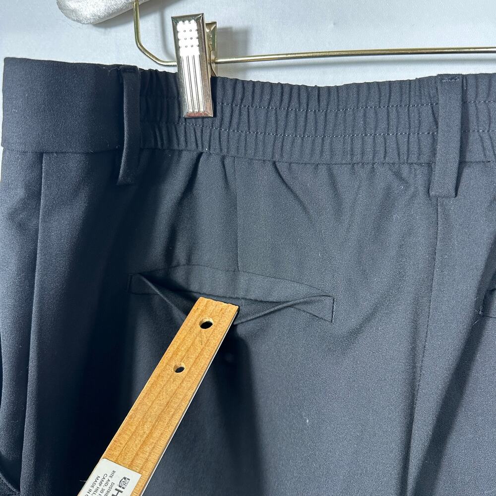 Banana Republic Wide Leg High Rise Black Pants Womens M NEW Career Modern - Picture 9 of 11